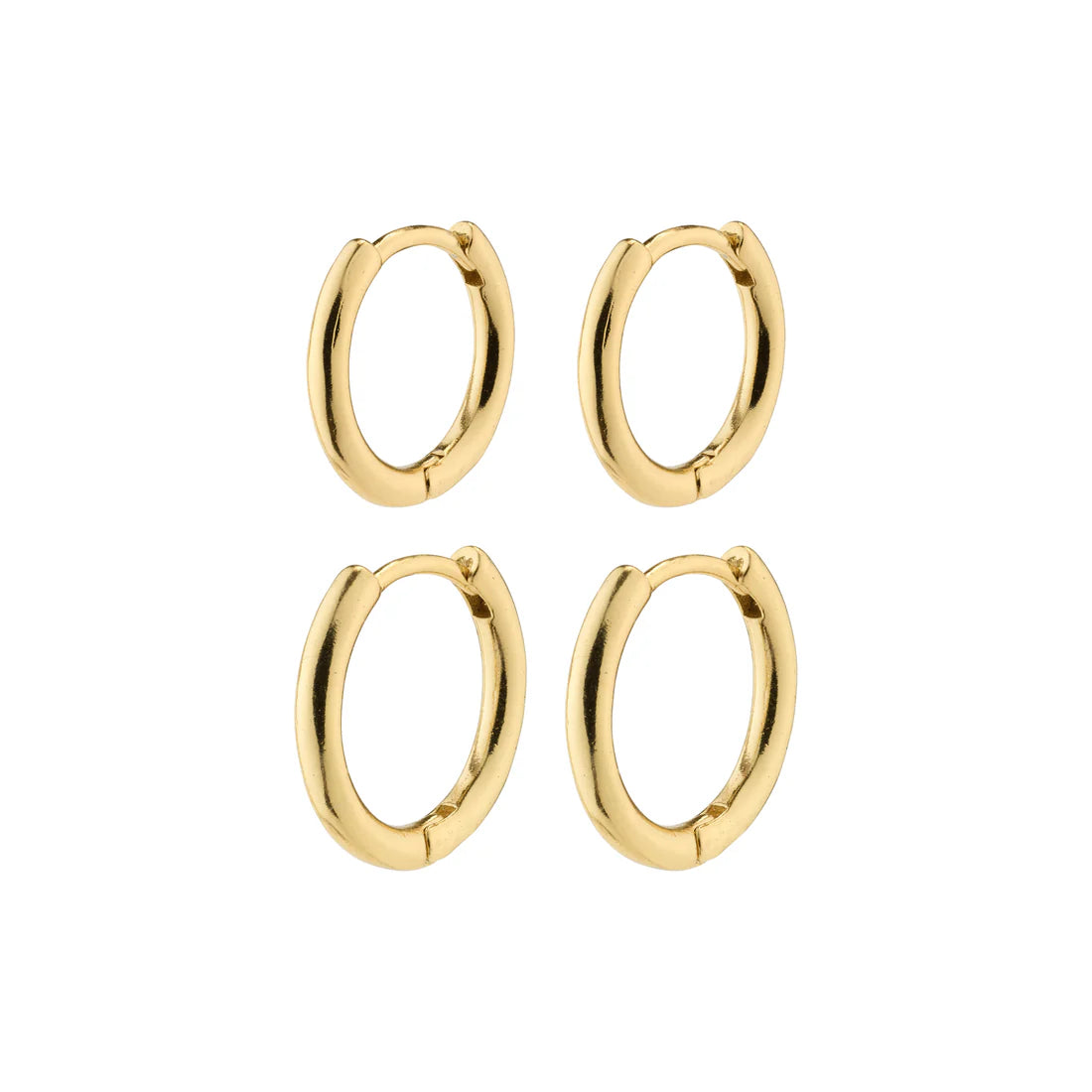 LEAF 2-in-1 set huggie hoops