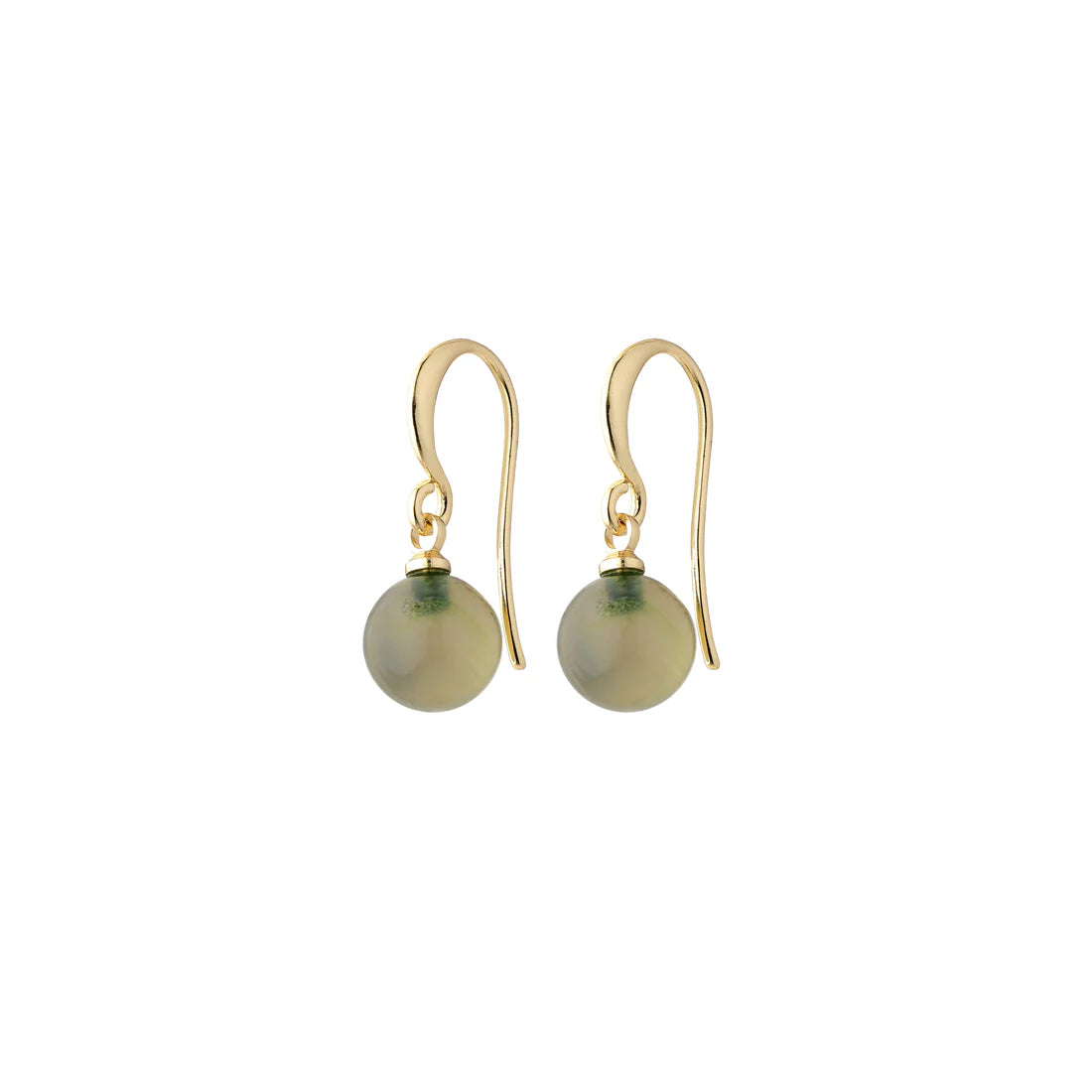 GOLDIE green earrings