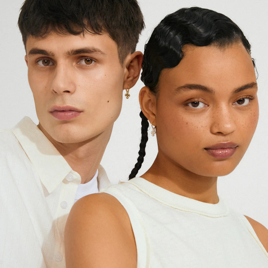 DAGMAR huggie hoop earrings