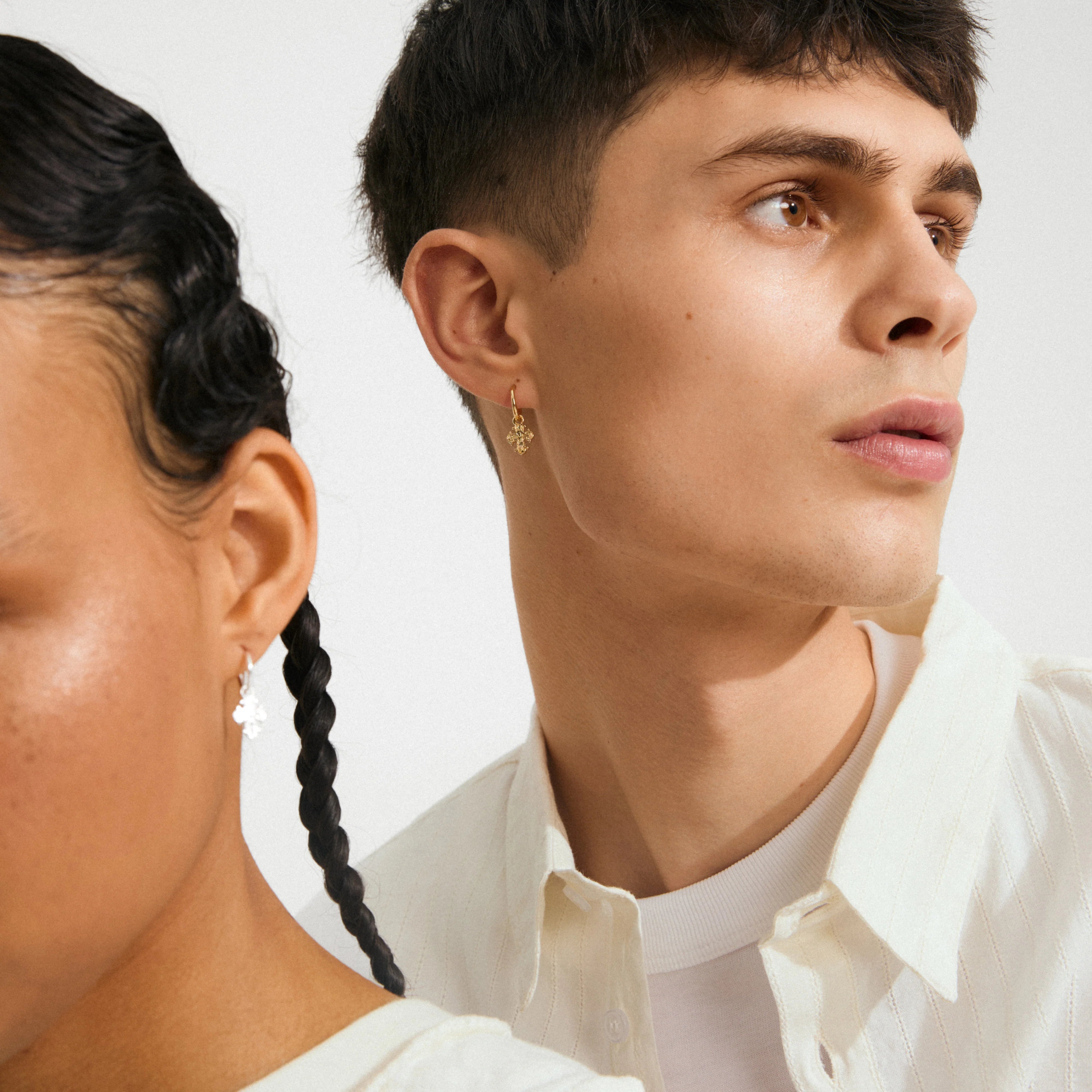 DAGMAR huggie hoop earrings