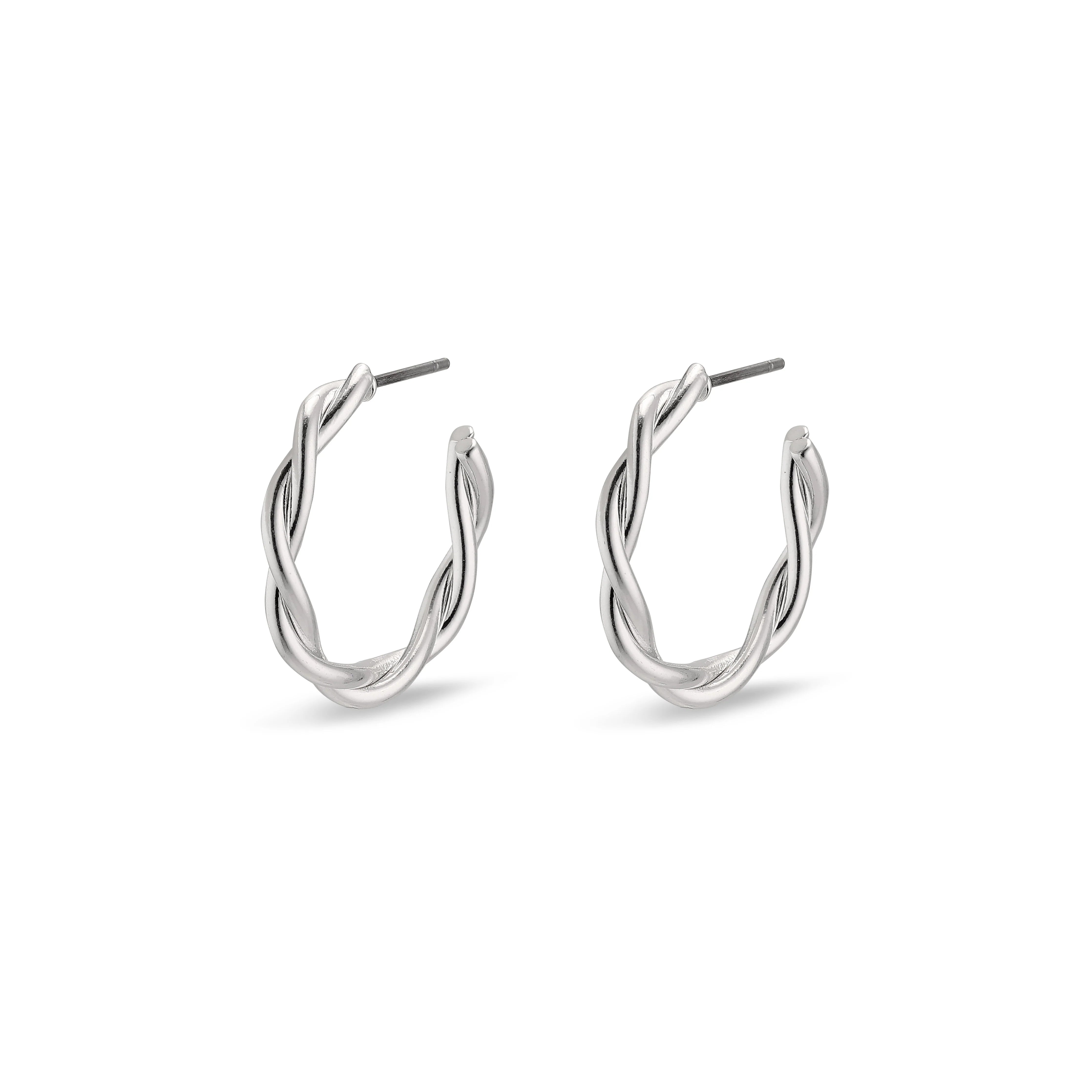 NAJA twisted hoop earrings