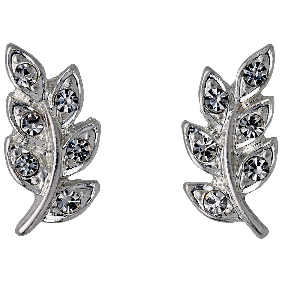 IMOGEN crystal leaf earrings