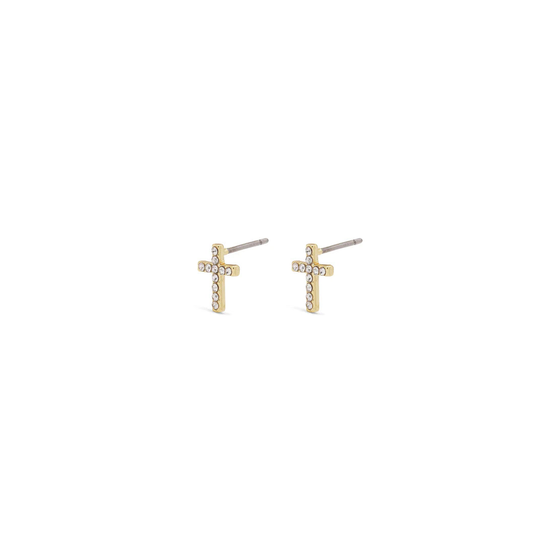 CLARA crystal cross earrings