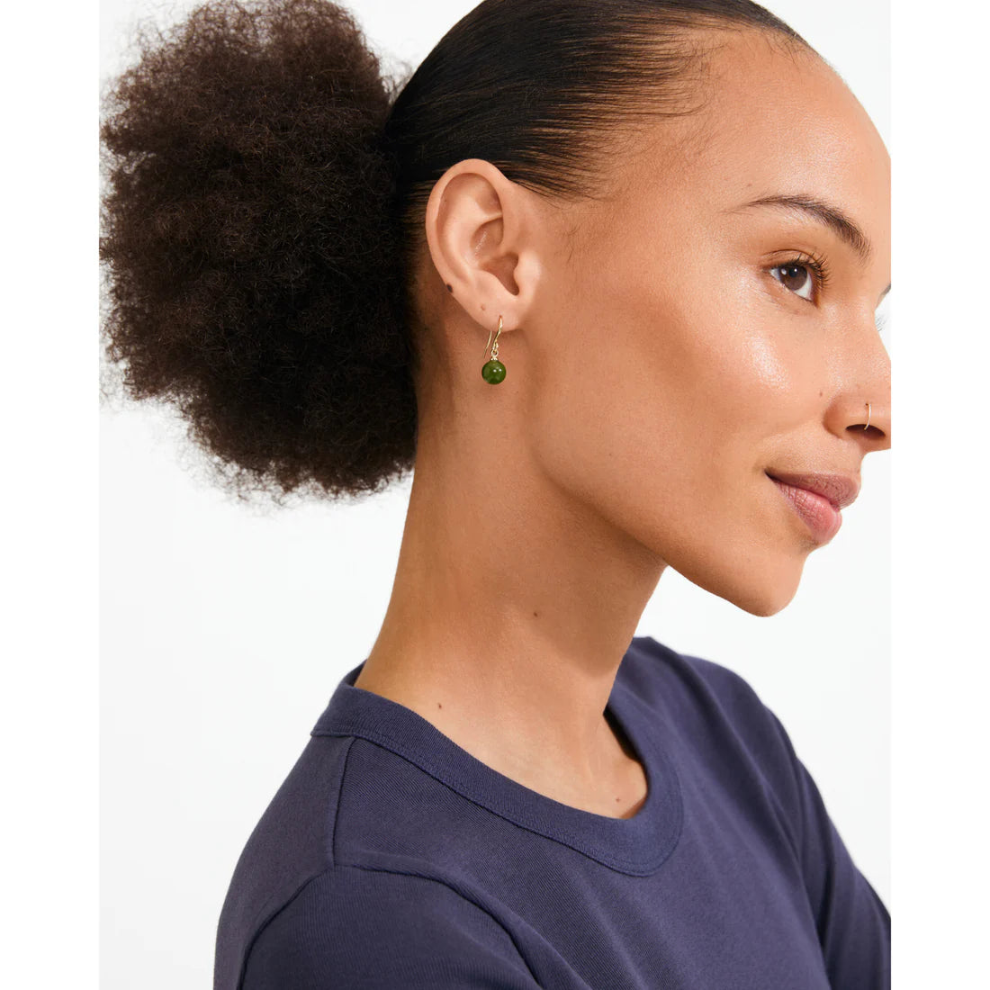 GOLDIE green earrings