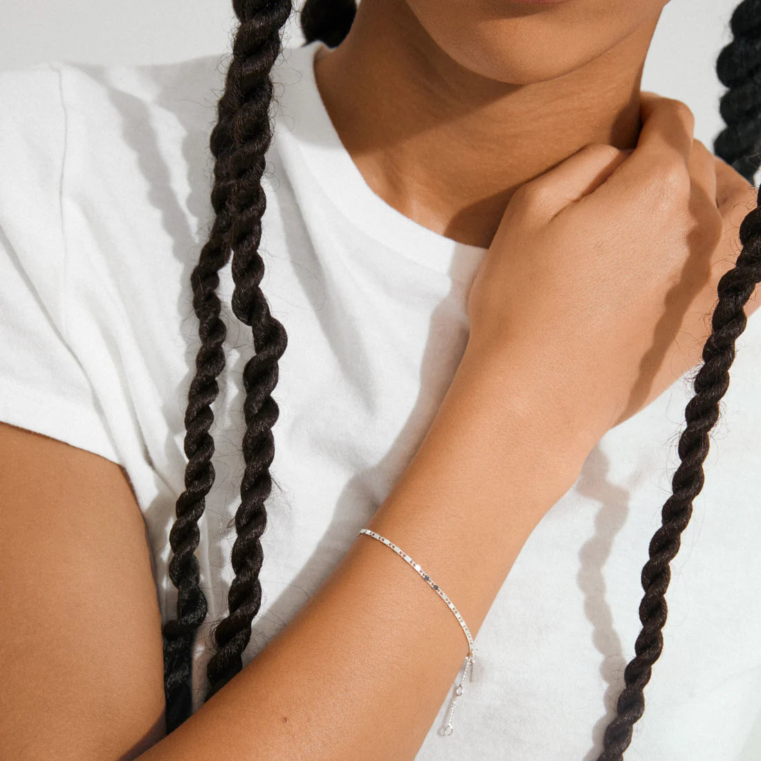 PARISA flat link chain bracelet