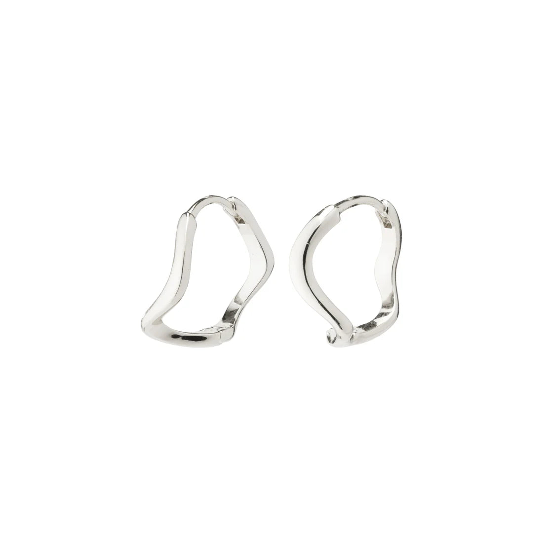 ALBERTE organic shape hoop earrings